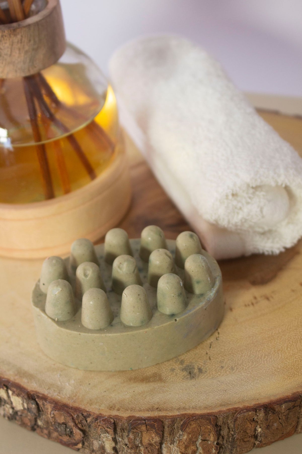 Jabón Artesanal Masajeador de Matcha